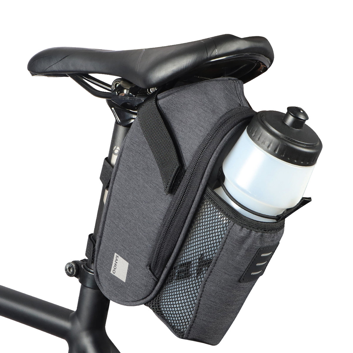 SAHOO Water Bottle Saddlebag - 240×90×95mm 1.8L Grey