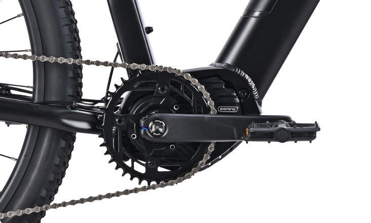 Bafang M510 motor delivers an impressive 95Nm of torque, making steep inclines feel effortless.