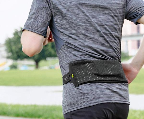 BONE Run Tie Belt - Large - Fits Smartphone 4-7.2 inch - Black