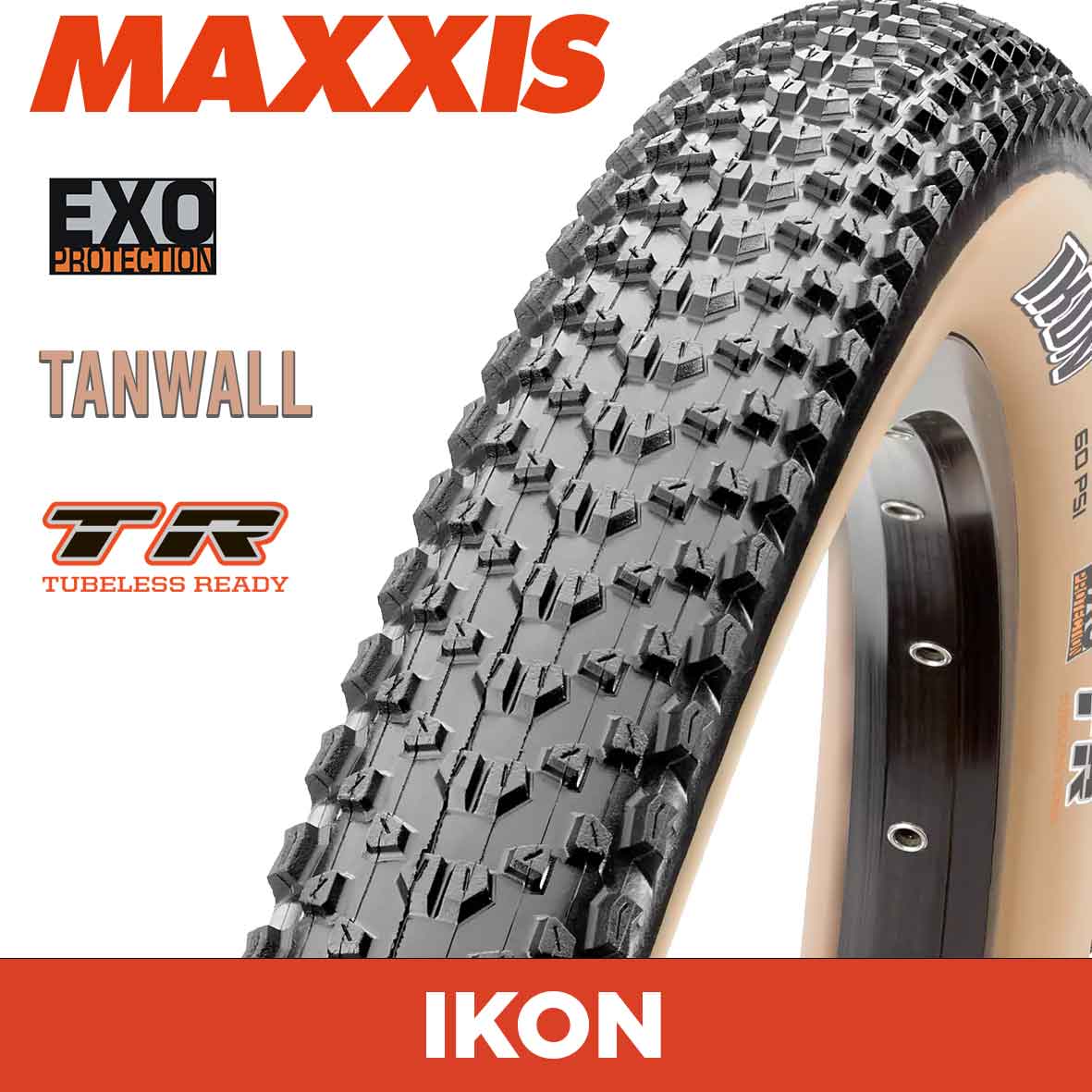 MAXXIS Mountain - IKON - 29X2.20 - EXO / TR / Tanwall - Foldable 60 TPI E25
