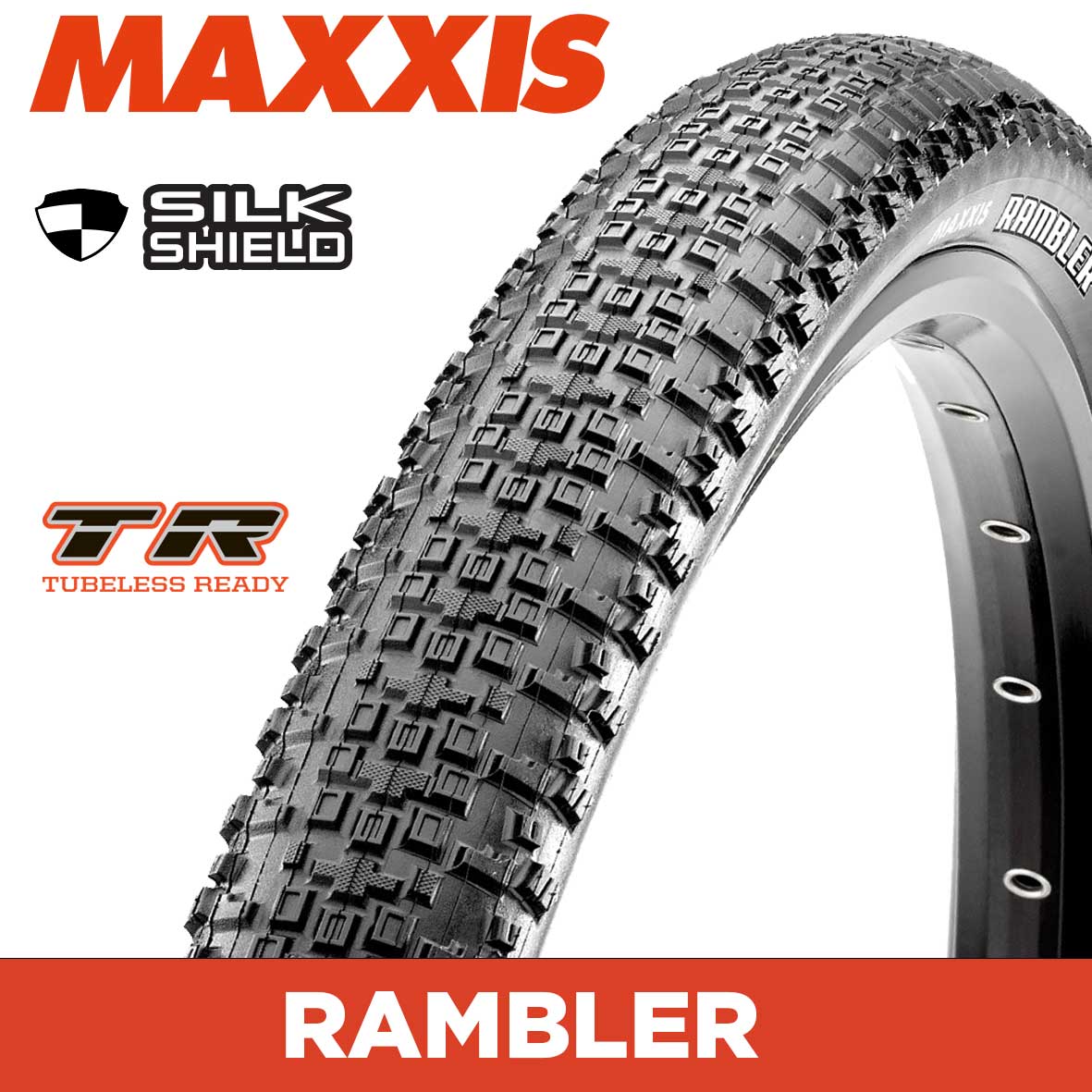 MAXXIS Gravel – RAMBLER – SilkShield / TR – Foldable 60 TPI E25