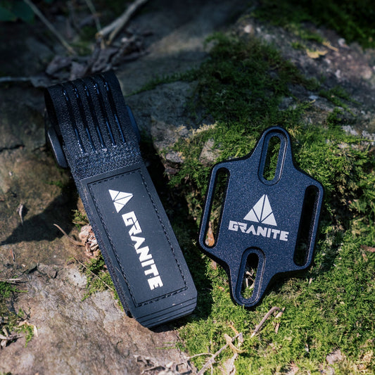 GRANITE PORTALEDGE strap mount holding a spare tube