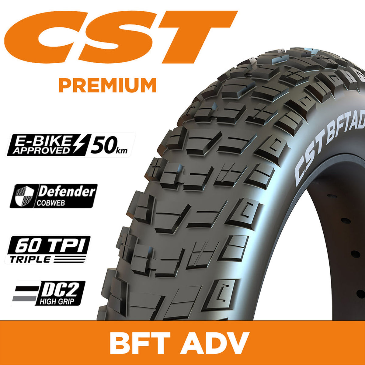 CST BFT ADV 20 x 4.5 fat tyre
