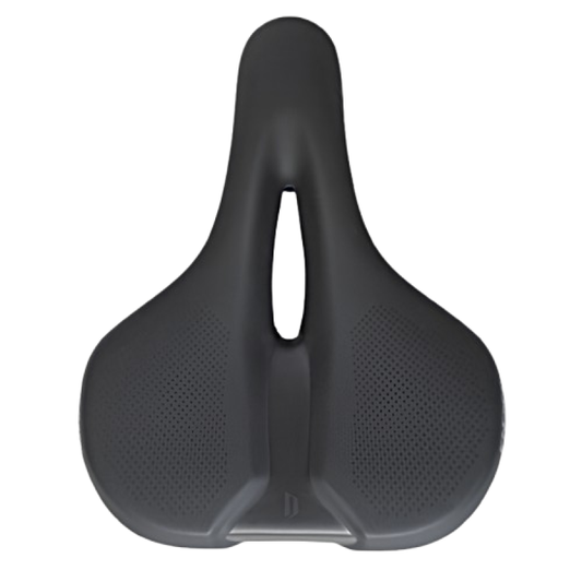 DDK City comfort saddle with support foam and semi-PU cover, 256 x 211mm