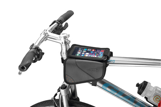 IBERA Top Tube Bag - With Phone Sleeve & Mini Panniers