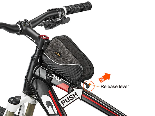 IBERA Top Tube Bag & Bracket - 17x6x10cm - 0.5L