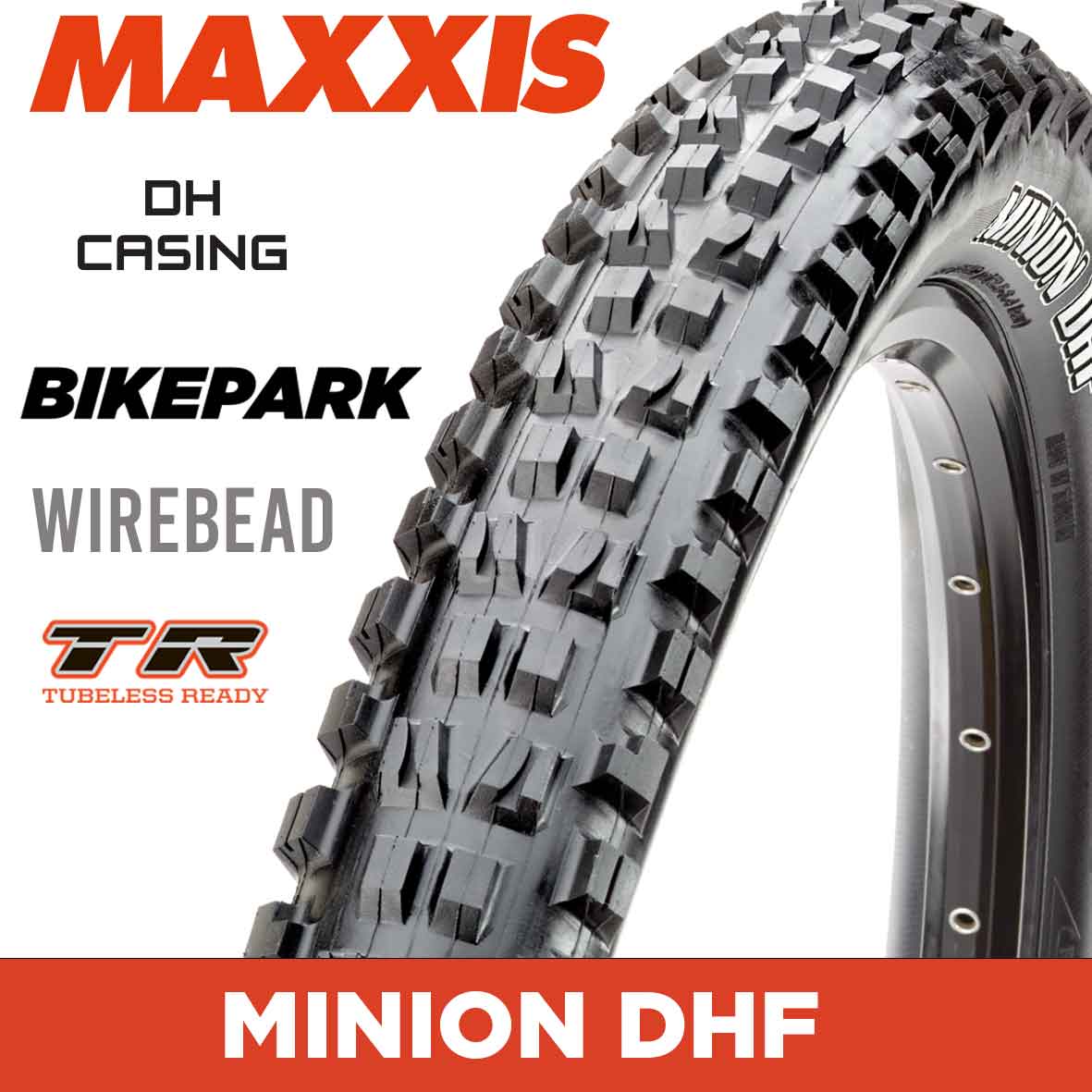 MAXXIS Downhill - MINION DHF - 29X2.50WT - BIKEPARK / DH / TR - Wire 60X2 TPI E25