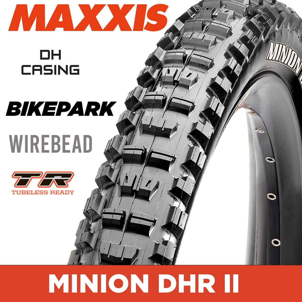 MAXXIS Downhill – MINION DHR II – BIKEPARK / DH / TR – Wire 60X2 TPI E25