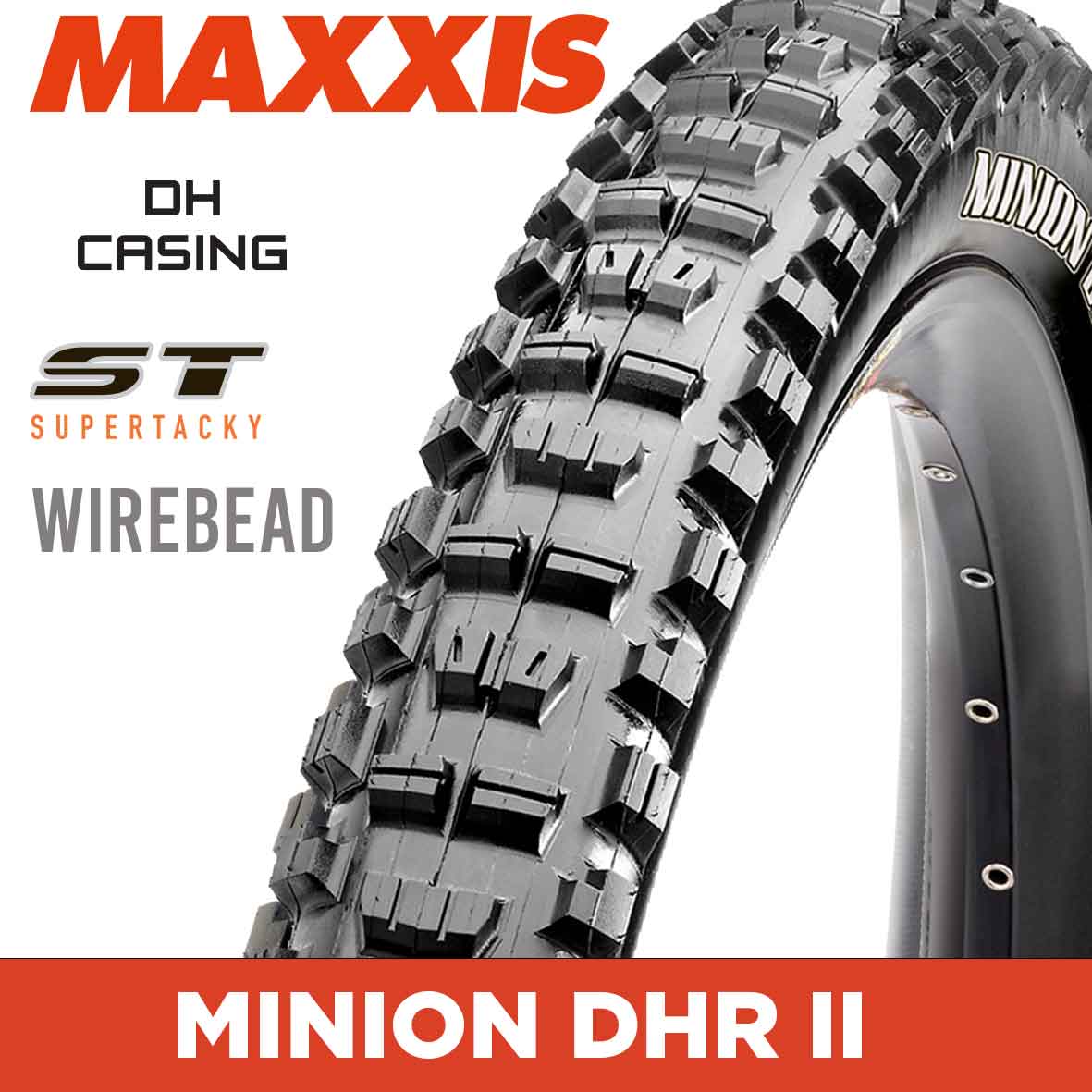 MAXXIS MINION DHR II DH Super Tacky wire
