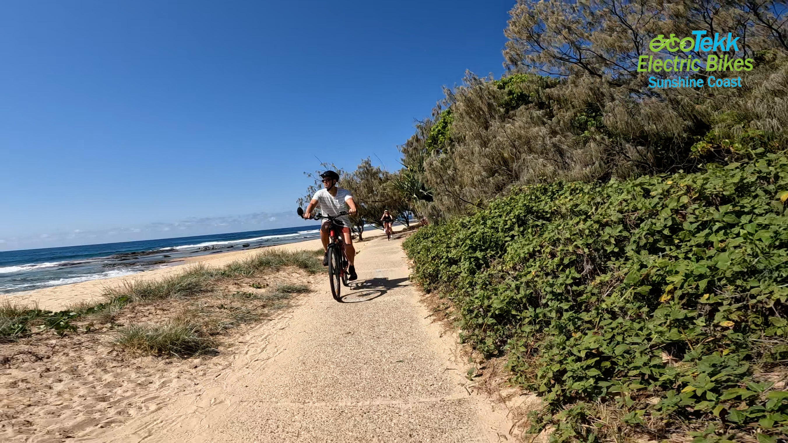 Load video: Witness the enthralling beauty of the Kawana stretch with our Point Cartwright 4-hour e-Bike Tour