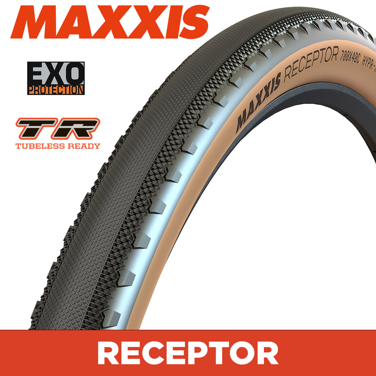 MAXXIS Gravel RECEPTOR 700X40C Tanwall