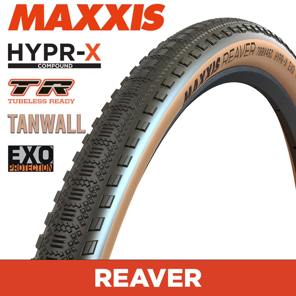 MAXXIS Gravel REAVER 700X45C Tanwall