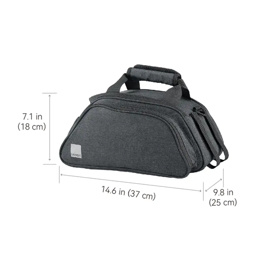 SAHOO Top Pannier Rack Bike Trunk Bag – Expandable 8L to 18L | Waterproof Bicycle Rear Rack Bag with Side Panniers