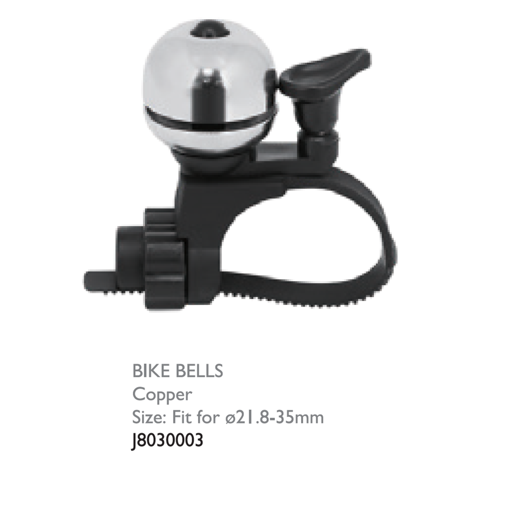 SAHOO small copper bike bell with adjustable strap