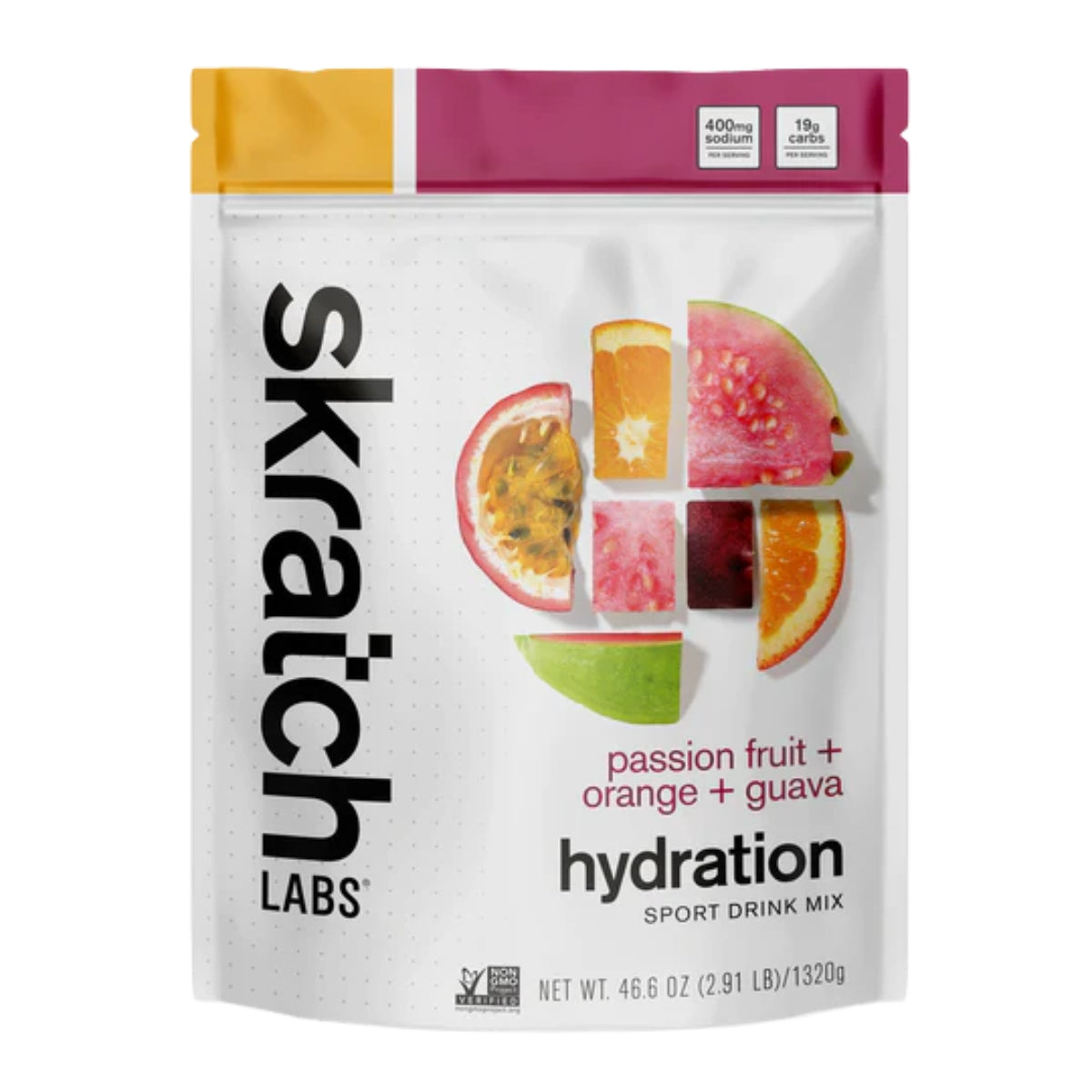 Skratch Labs Hydration Sports Drink Mix Passionfruit Orange Guava 60 serves