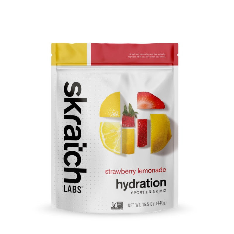 Skratch Labs Hydration Sports Drink Mix Strawberry Lemonade 20 serves