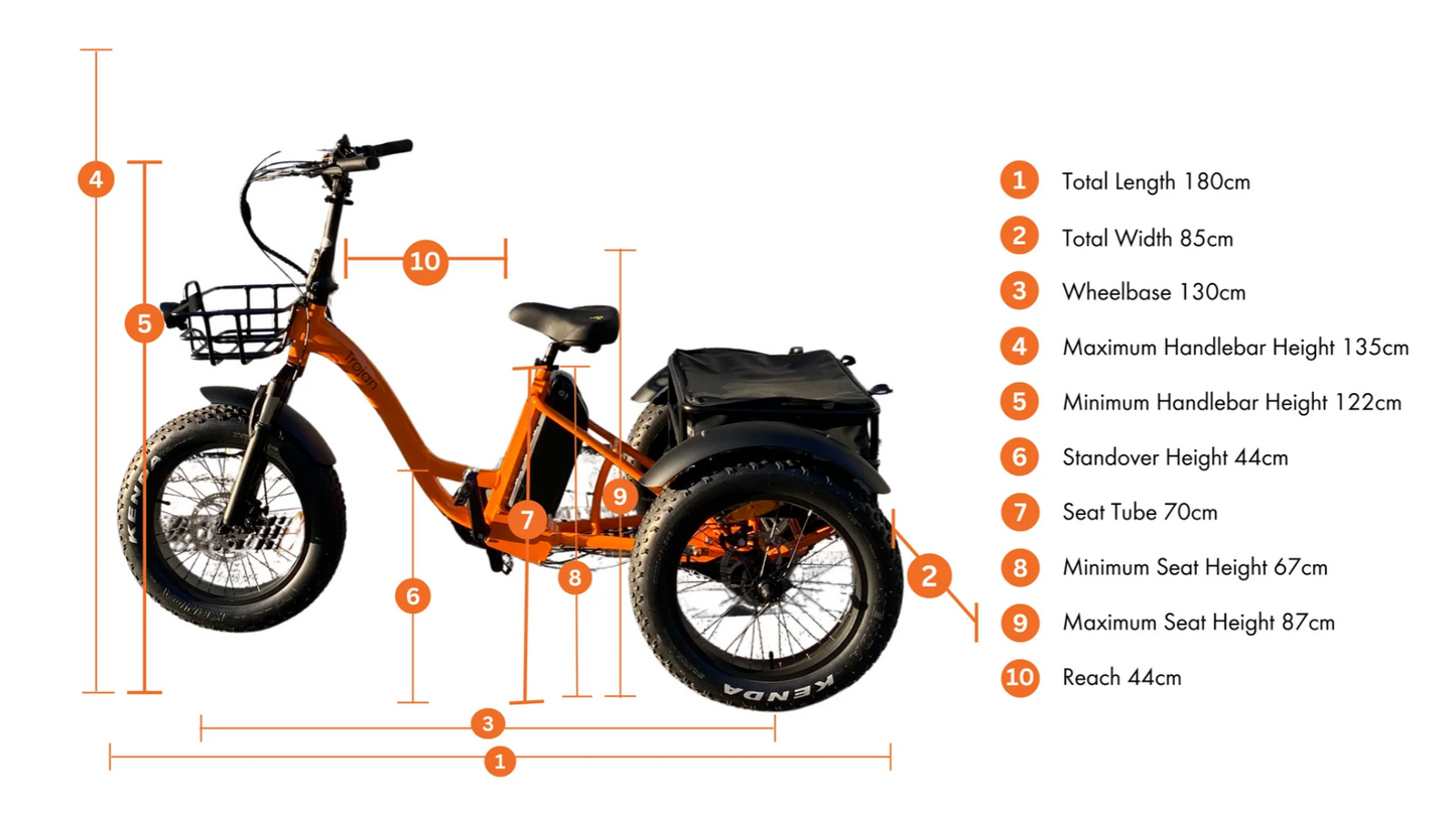 Trojan Fat Tyre Electric Trike – Stable, Powerful & Adventure Ready
