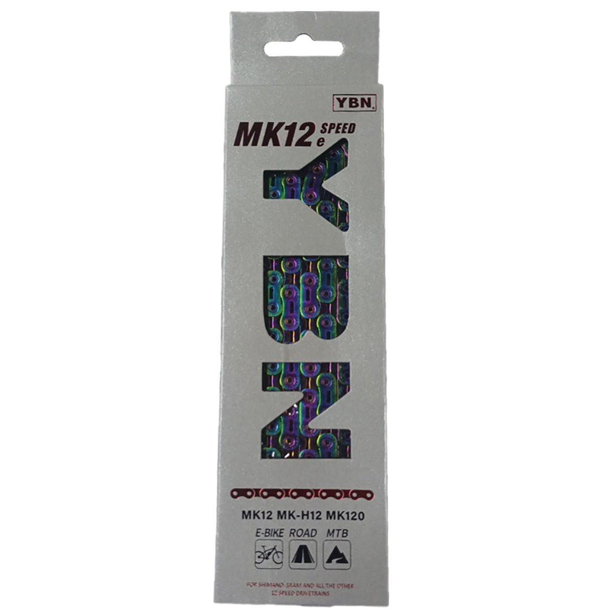 YABAN e-Bike Chain 12-Speed MK12E Neo Rainbow
