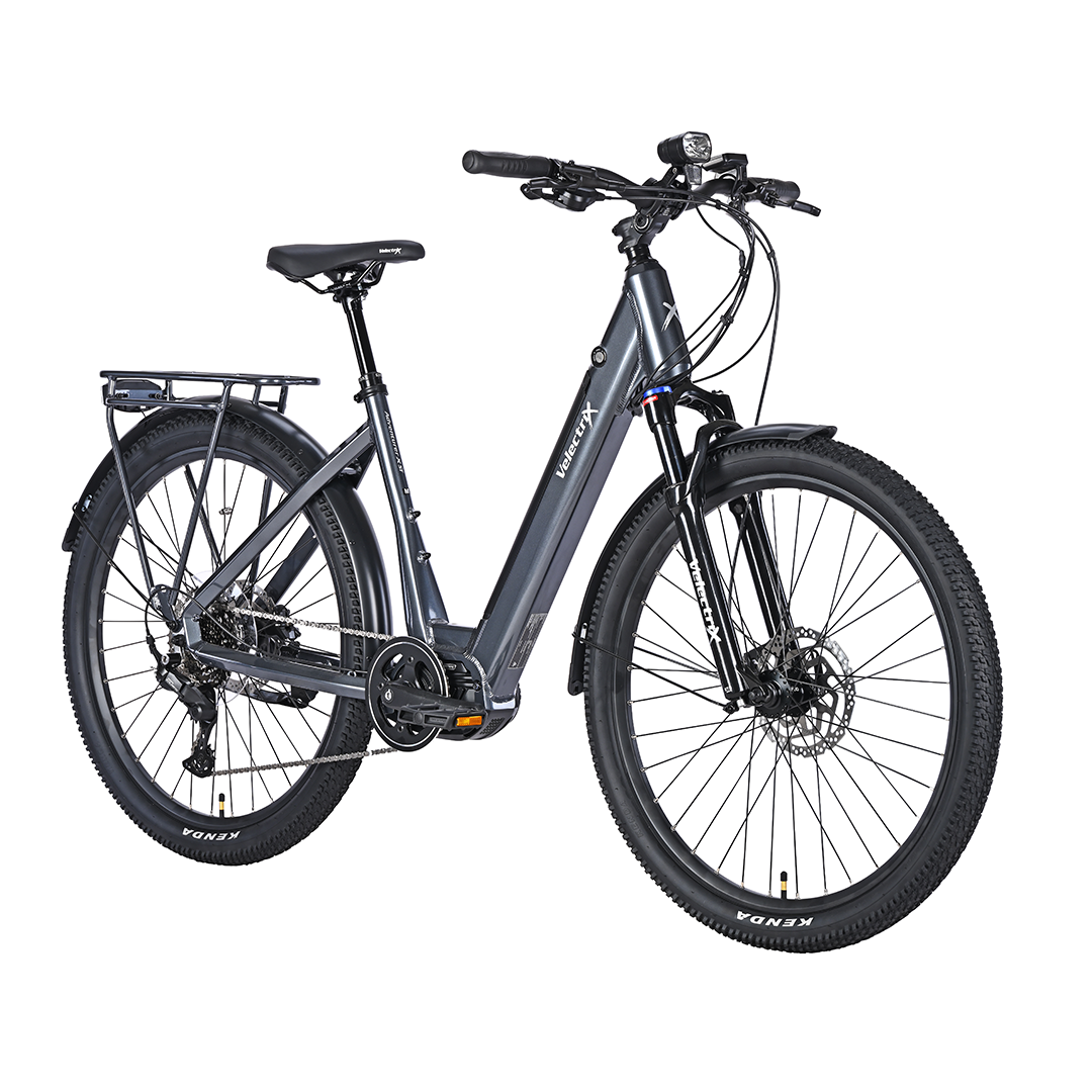 VelectriX Adventurer Pulse ST 2026 — Storm Grey Step-Through Electric Mountain Bike (80Nm)