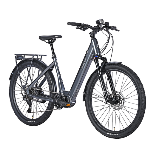VelectriX Adventurer Pulse ST 2026 — Storm Grey Step-Through Electric Mountain Bike (80Nm)