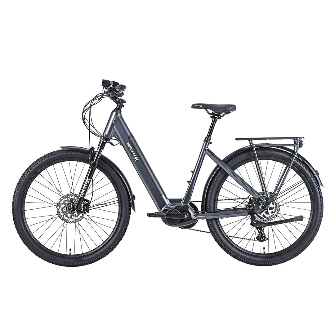 VelectriX Adventurer Pulse ST 2026 — Storm Grey Step-Through Electric Mountain Bike (80Nm)