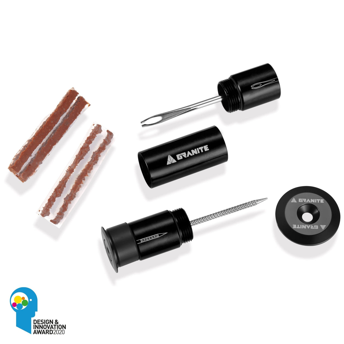 GRANITE STASH tyre plug kit – Black