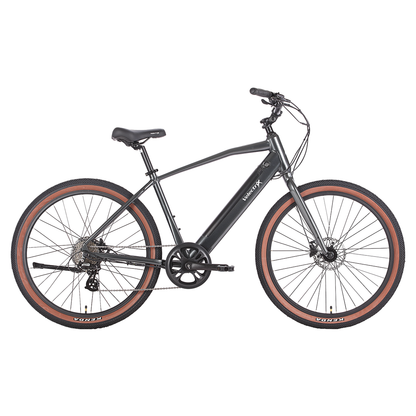 VelectriX Cruiser grey electric cruiser bike