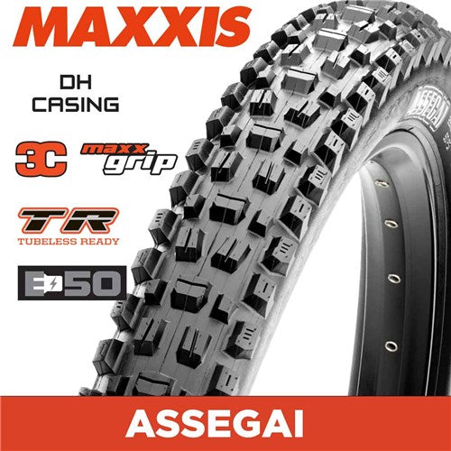 MAXXIS ASSEGAI - 29 x 2.50 - E-50 E-BIKE FOLDING TR 60x2 - DH MAxxGRIP