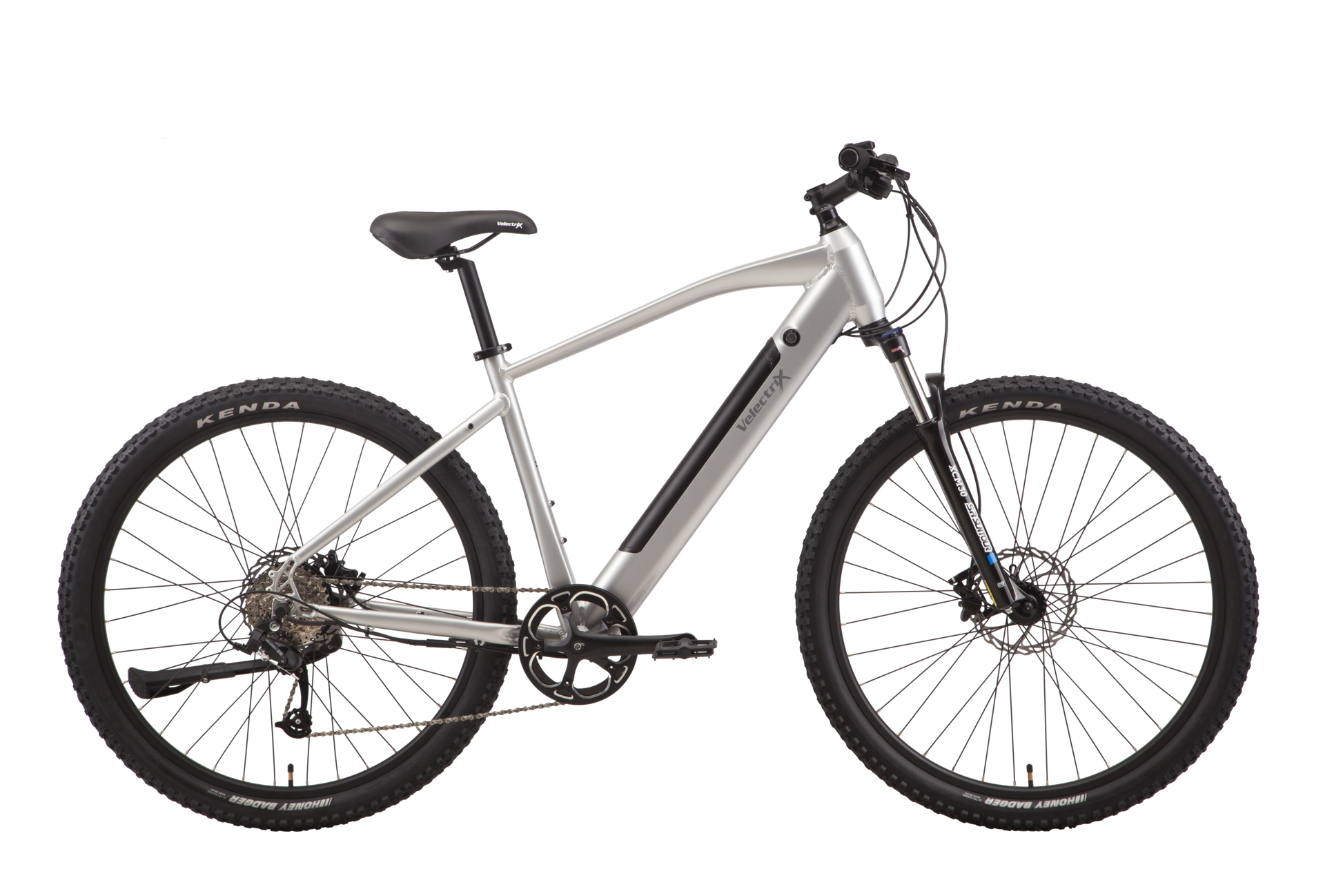 VelectriX Ascent 29 Silver Multi Terrain Electric Mountain Bike ecoTekkSC