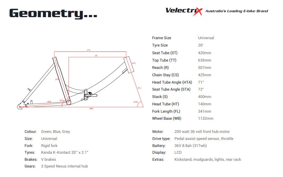 VeletriX 2023 foldaway blue electric bike